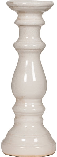 Corinium 390 White Candlestick - Medium- Decorative Only