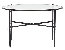 Coniston 75 Low Round Coffee Table - Black Bronze