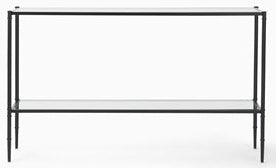 Coniston 120 Rectangular Console Table - Black Bronze- No Shelf