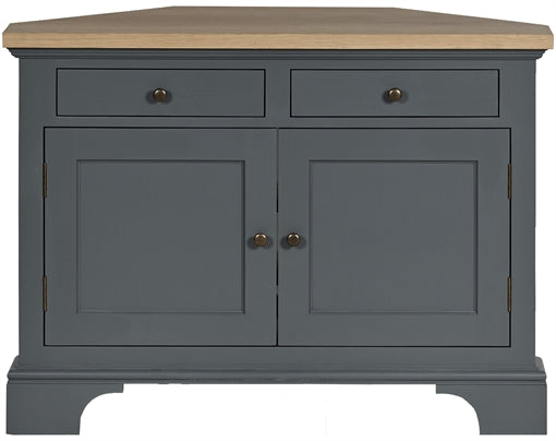 Henley 3ft 6 Corner AV Cabinet - Smoke