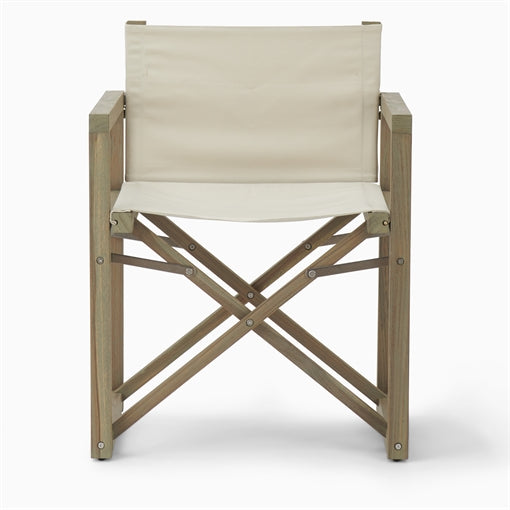 Denham Campaign Chair - Canvas & Weathered Teak