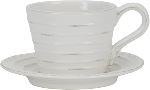 Bowsley Cup and Saucer - White