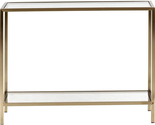 Keswick 53 Rectangular Side Table - Brushed Brass