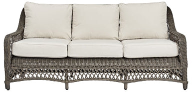 Harrington 3 Seat Sofa with Natural Cushions - Reed