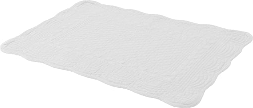 Emily Quilted Cotton Placemats - Salt - Set of 6