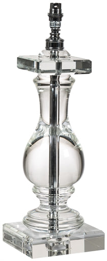 Burlington Crystal Vase Lamp Stand - Small