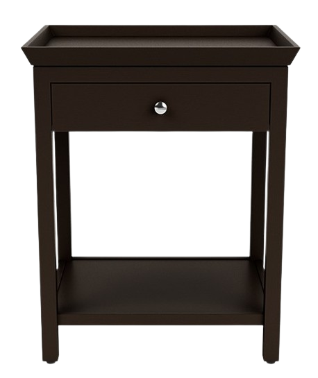 Aldwych 52 Rectangular Tall Side Table - Walnut