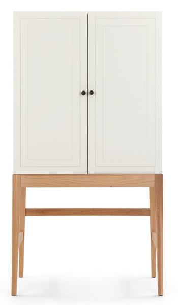 Ardingly Cabinet in Driftwood with Mirror and Marble