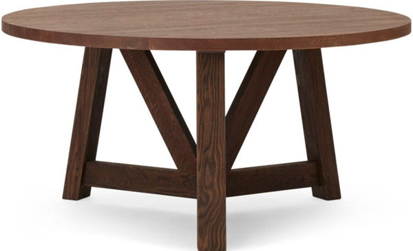 Arundel 150cm (8 Seater) Round Dining Table - Darkened Oak