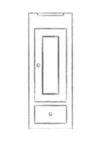 Henley 350 Cooker Hood Side Cabinet - Right - No Lighting