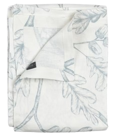 Emily Linen Tablecloth Francesca Flax Blue 250x150cm