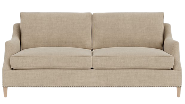 Eva Sofa Large - Harry Sand - Vintage Oak Legs