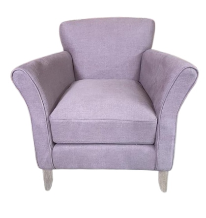 Matilda Armchair - Chloe Old Rose - Pale Oak Legs