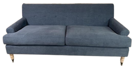 George Sofa Large - Chloe Denim - Pale Oak Legs