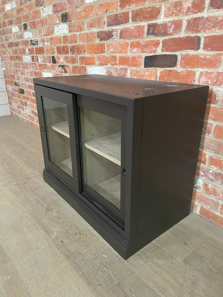 Chawton Single Glazed 2 Door Base Cabinet - Walnut