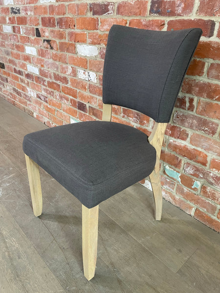 Mowbray Dining Chair - Archie Night Sky - Vintage Oak