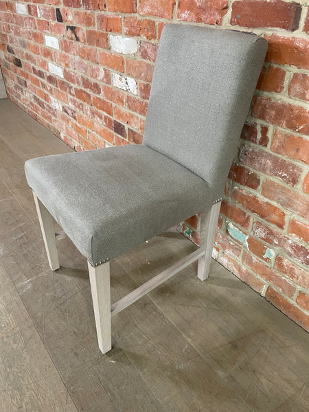 Shoreditch Dining Chair - Heavyweight Linen Spelt - Pale Oak