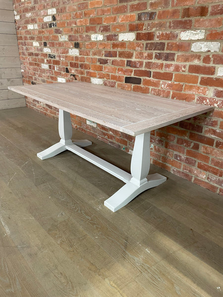 Harrogate 6 Seater Dining Table- Silver Birch
