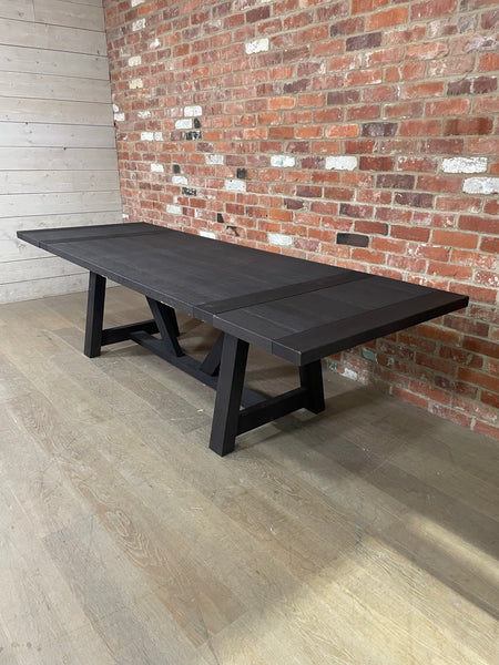 Arundel 6-10 Seater Dining Table, Ebony Oak
