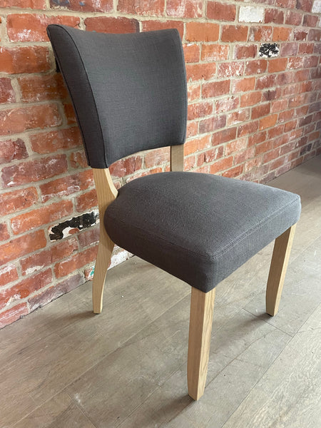 Mowbray Dining Chair - Archie Night Sky - Vintage Oak