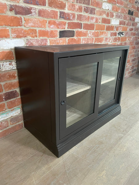 Chawton Single Glazed 2 Door Base Cabinet - Walnut