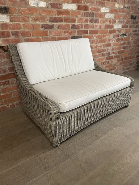 Hayburn Relaxed Love Seat with Cushions - Hazel