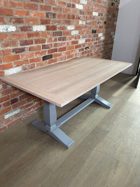 Harrogate 6 Seater Dining Table- Fog