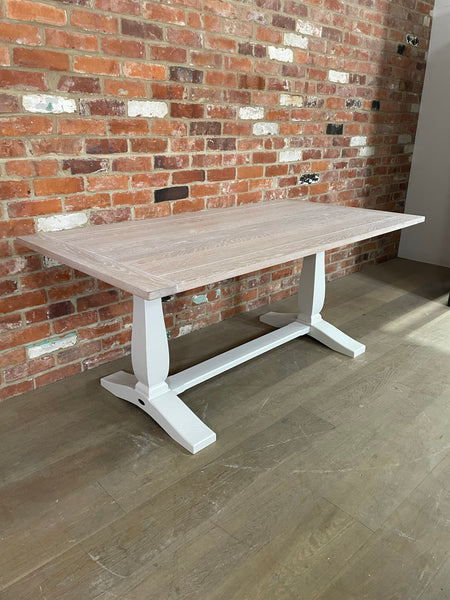 Harrogate 6 Seater Dining Table- Silver Birch