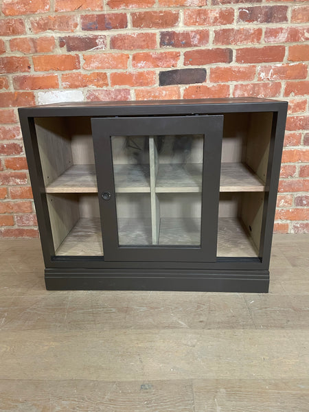 Chawton Single Glazed 2 Door Base Cabinet - Walnut