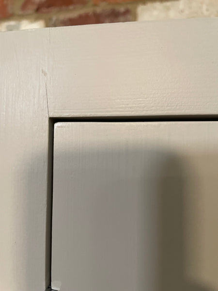 Suffolk 450 Tall 1 Door Glazed Wall Cabinet - Left-Driftwood