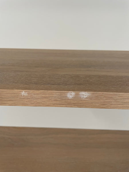 Suffolk 4ft Contemporary Glazed Dresser Top ONLY - Silver Birch