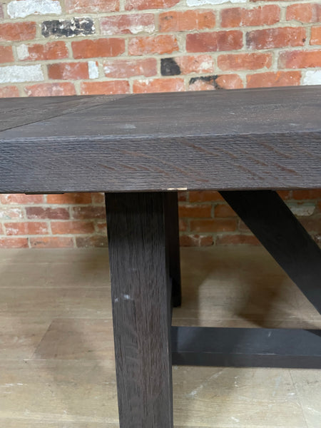 Arundel 6-10 Seater Dining Table, Ebony Oak