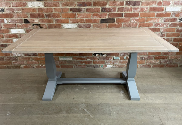 Harrogate 6-10 Seater Dining Table- Fog- No Extension leaves