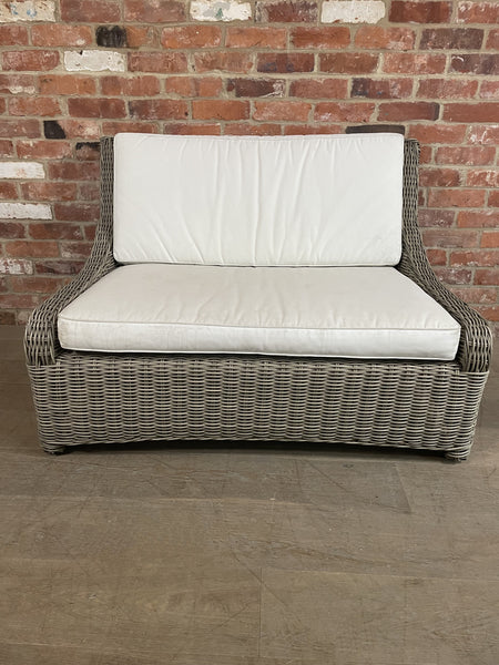 Hayburn Relaxed Love Seat with Cushions - Hazel