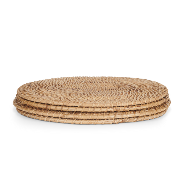Ashbourne Oval Placemat, Natural - Set of 4