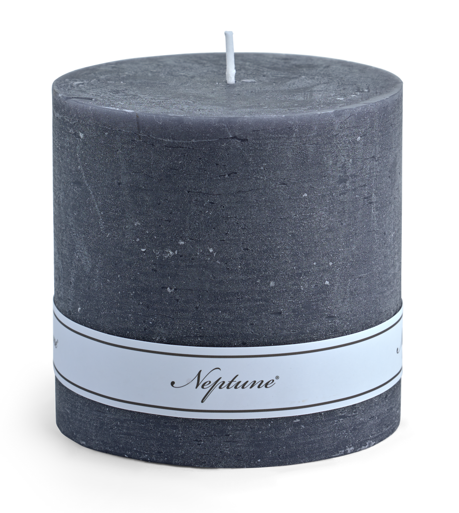 Blyton 10 x 10cm Pillar Candle - Charcoal