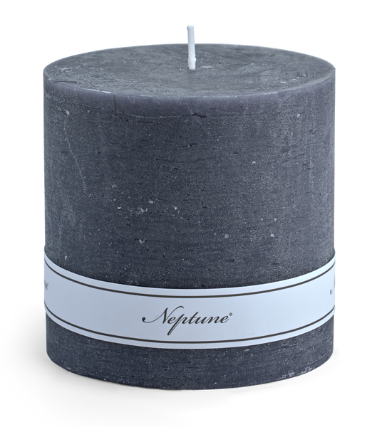 Blyton 10 x 10cm Pillar Candle - Charcoal