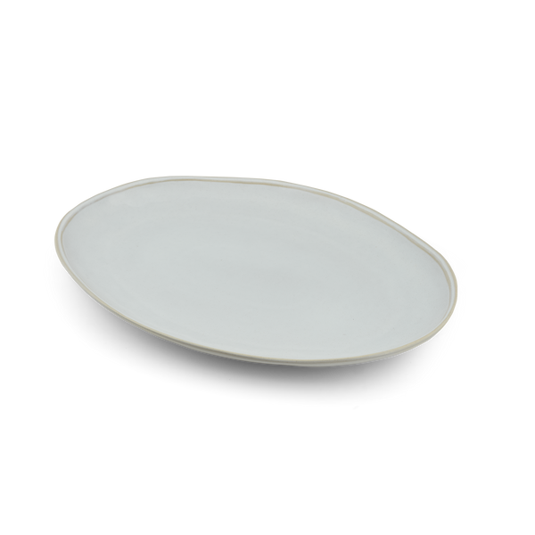 Clovelly Large Platter - Reactive White