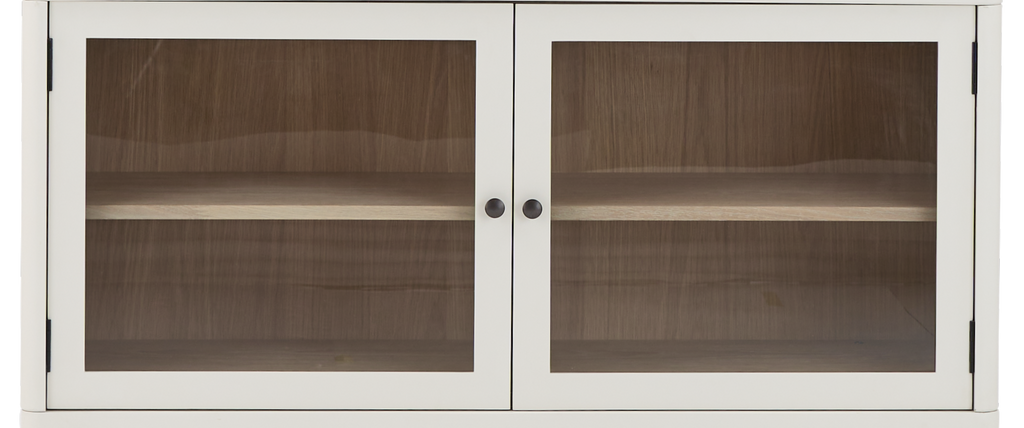 Farlow Glazed 2 Door Base Cabinet - Silver Birch