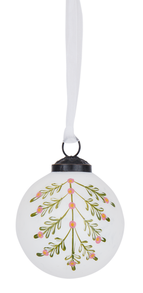 Merrivale Glass Bauble - Berry- Set of 4
