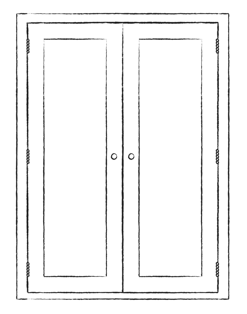 Suffolk 920 Countertop Double Door Cabinet - Charcoal