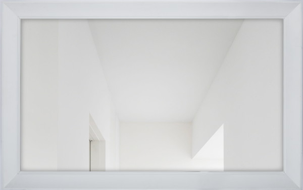 Lynton 136 Rectangular Mirror - 55" TV - Snow