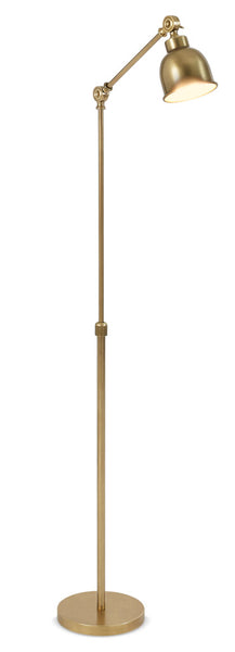 Brompton Reading Floor Lamp - Brass
