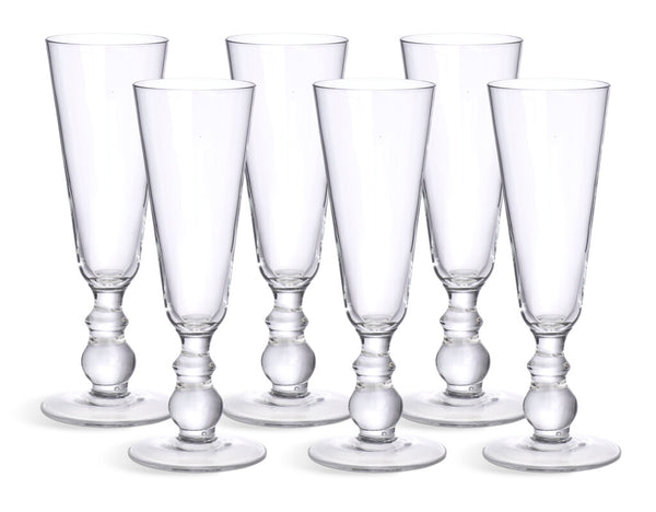 Greenwich Champagne Flutes - Set of 6