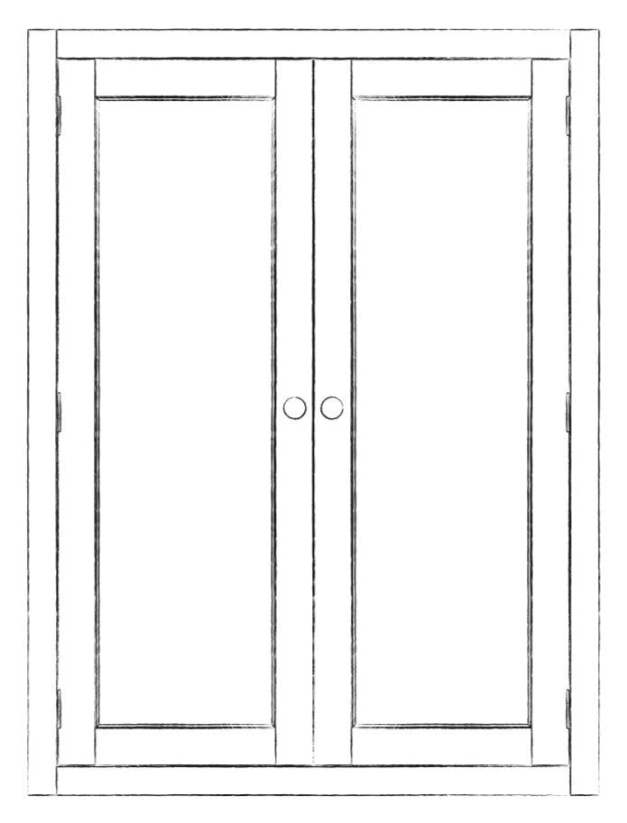 Henley 920 Glazed Countertop cabinet - French Grey