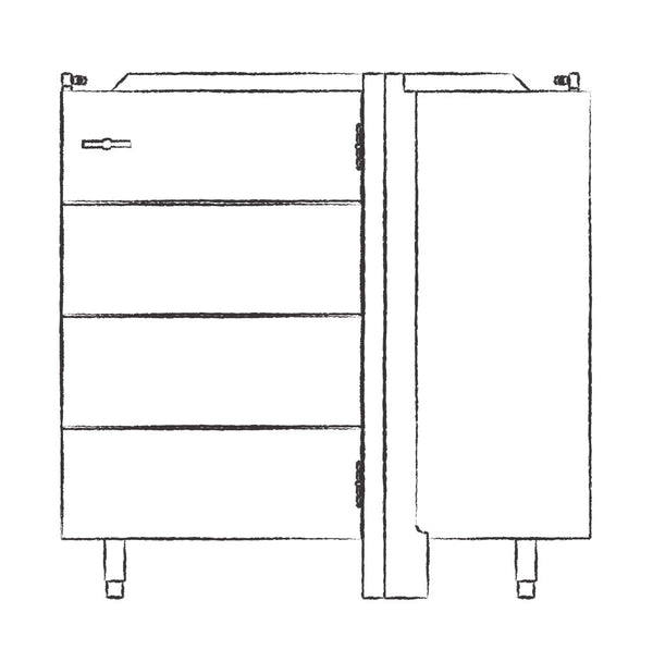 Limehouse 510 Blind Corner Base Cabinet - Right