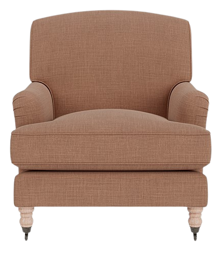 Olivia Armchair - Harry Apricot - Vintage Oak Legs