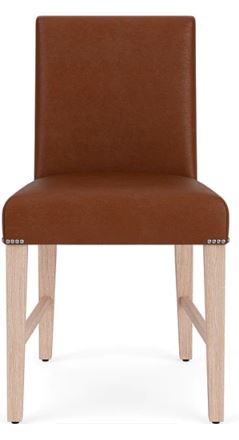 Shoreditch Dining Chair - Barnaby Leather Saddle - PO Legs