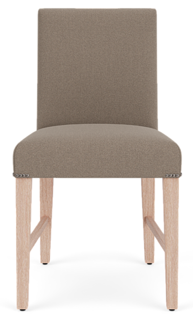 Shoreditch Dining Chair - Heavyweight Linen Spelt - Pale Oak