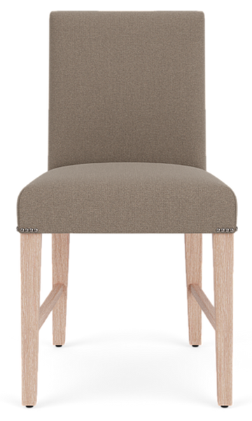 Shoreditch Dining Chair - Heavyweight Linen Spelt - Pale Oak